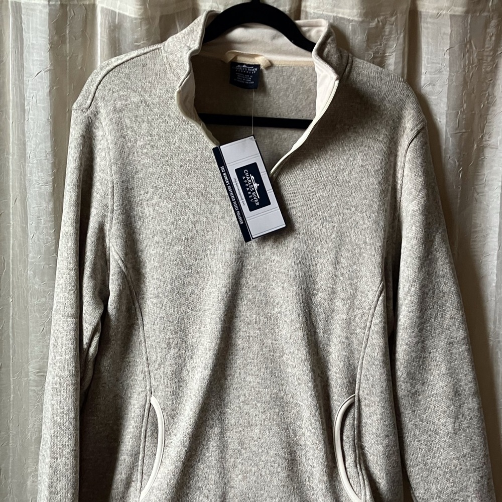 Women’s New Heathered Fleece Pullover Size XL